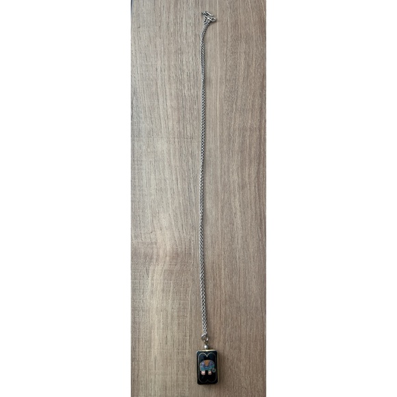 Vintage  Cloisonné Elephant Pendant Necklace - Picture 5 of 6